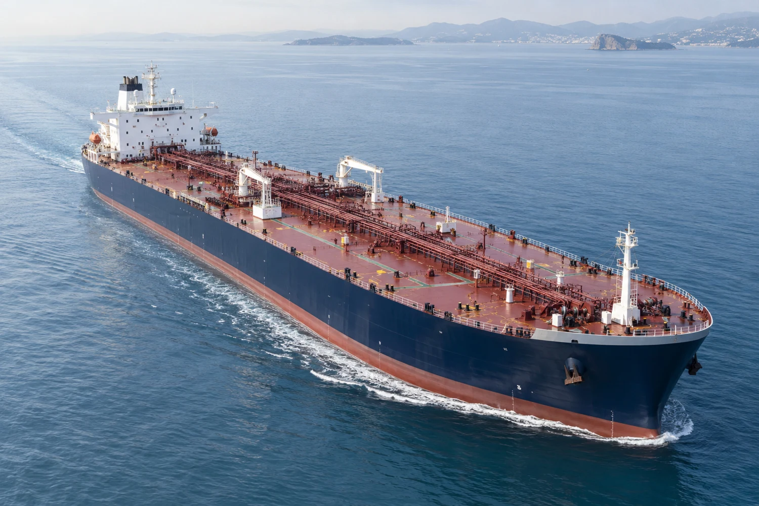 Illustrative vessel at sea